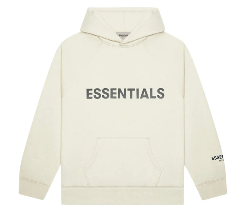 Fear of God Essentials Pullover Hoodie Applique Logo Buttercream