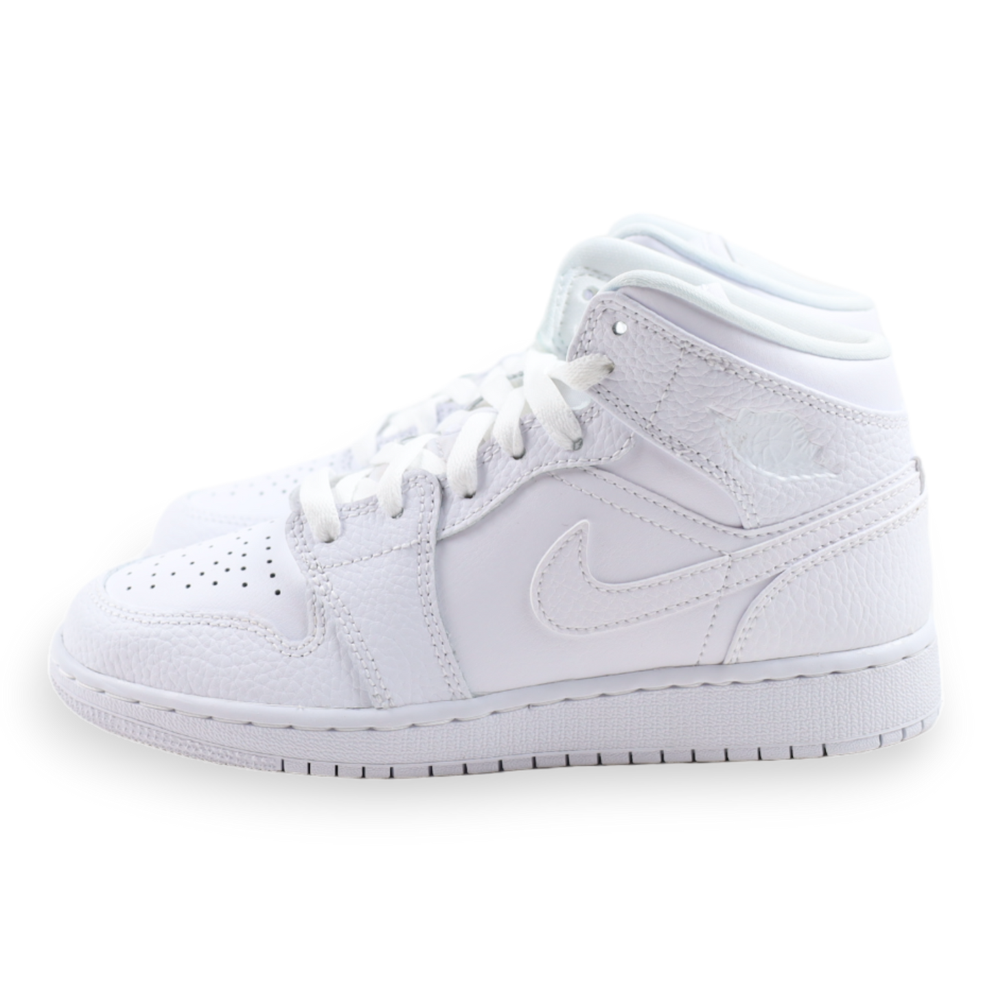 Jordan 1 Mid Triple White