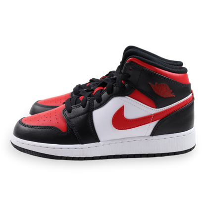 Air Jordan 1 Mid Black Fire Red